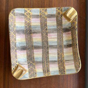 RARE Mid-Century Modern Aldo Londi for Bitossi 9 x 9 in. Seta Dish / Ashtray